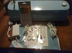 Used once Cricut Explore Air 2 DIY Cutting Machine Blue with tools & Pens