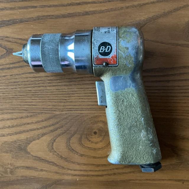 Vtg Air Tool Pneumatic Stud Installer Gun Black & Decker 828 For Snow Tire Studs