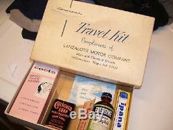 Vintage original 1960' s GM CHEVROLET Travel kit dealer promo box kit 1950s old