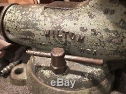 Wilton 4in Vice Vises Wiltomatic Air Operated Vise Rare Hd Vintage Old Uncommon