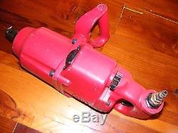 Working Chicago Pneumatic Air Impact Wrench, 1 Drive with Reducers, Tested