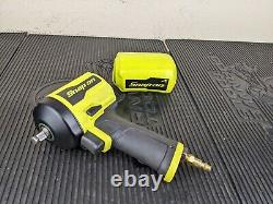 #bb086 Snap On Tools PT338HV HI-VIZ Yellow 3/8 Drive Stubby Air Impact Wrench